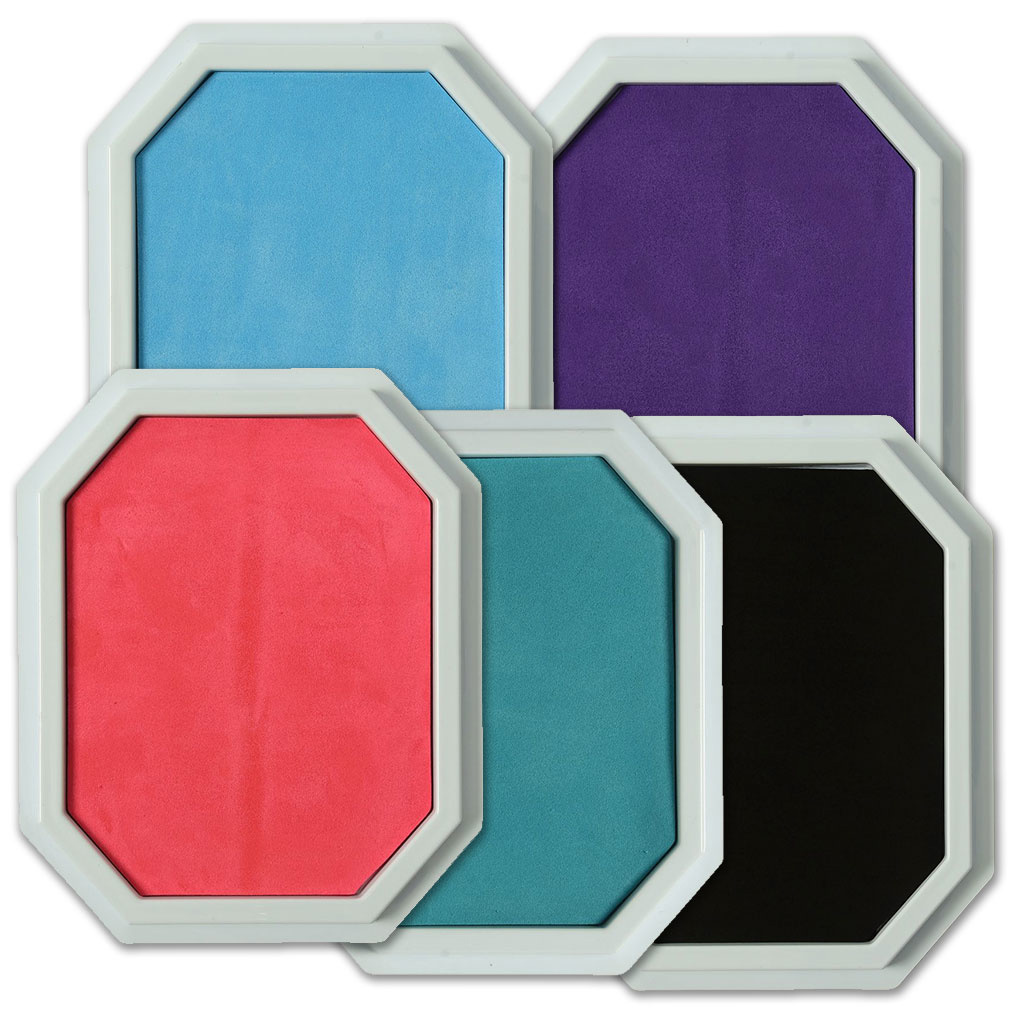 Giant Washable Stamp Pads, Set of 10