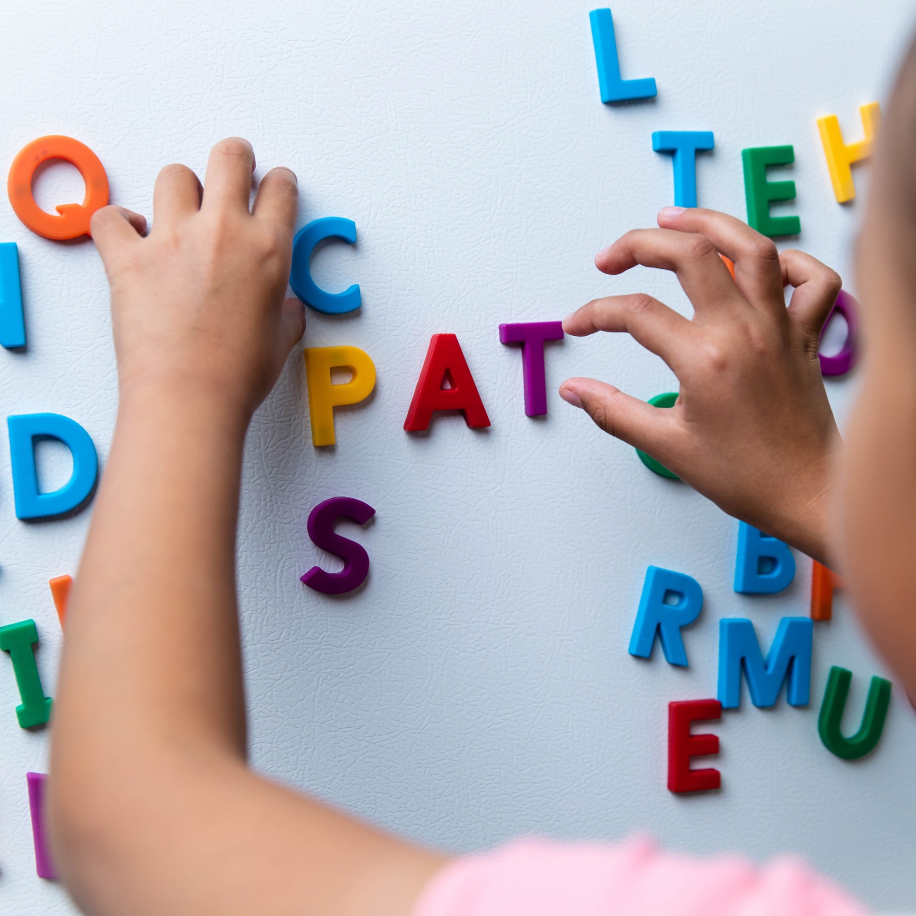 Uppercase Magnetic Letters, Multicoloured, 42 Pieces