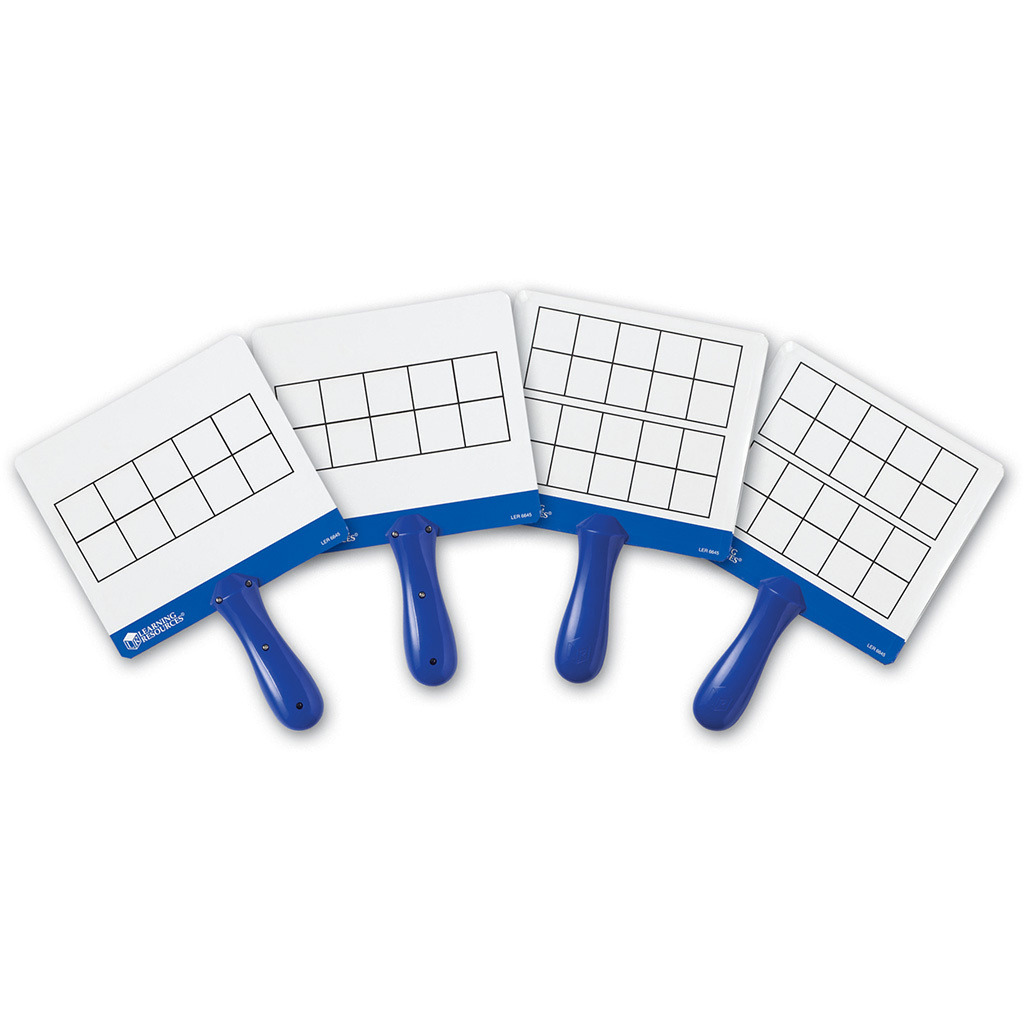 Magnetic Ten-Frame Answer Boards, Set of 4