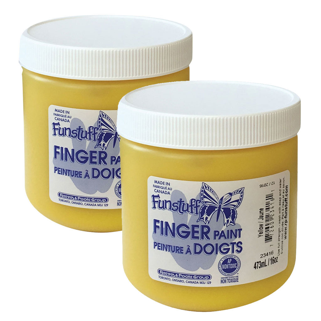 Funstuff Finger Paint, 946 ml, Yellow