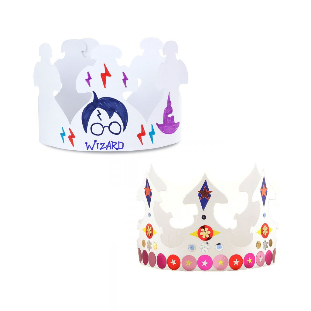 Crowns, White, 24 Pieces