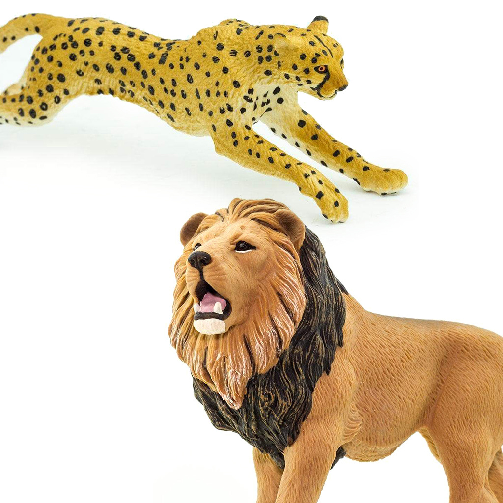 Realistic Animals Wildlife Figurines, Set of 7