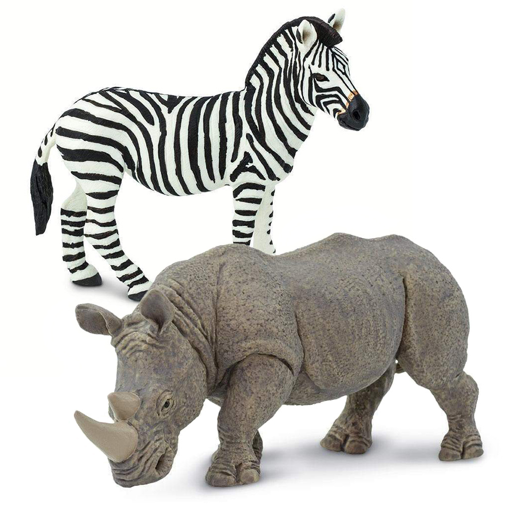 Realistic Animals Wildlife Figurines, Set of 7