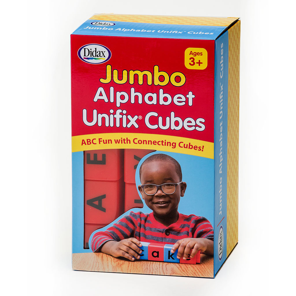 Jumbo Alphabet Unifix Cubes, 30 Pieces