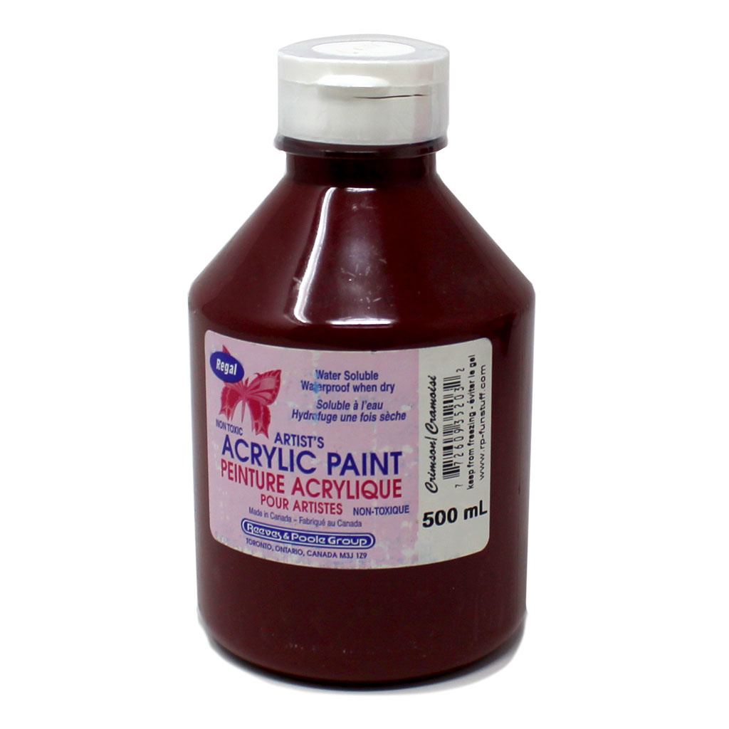 *Acrylic Paint, 500 ml, Crimson