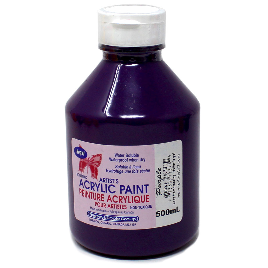 Acrylic Paint, 500 ml, Purple