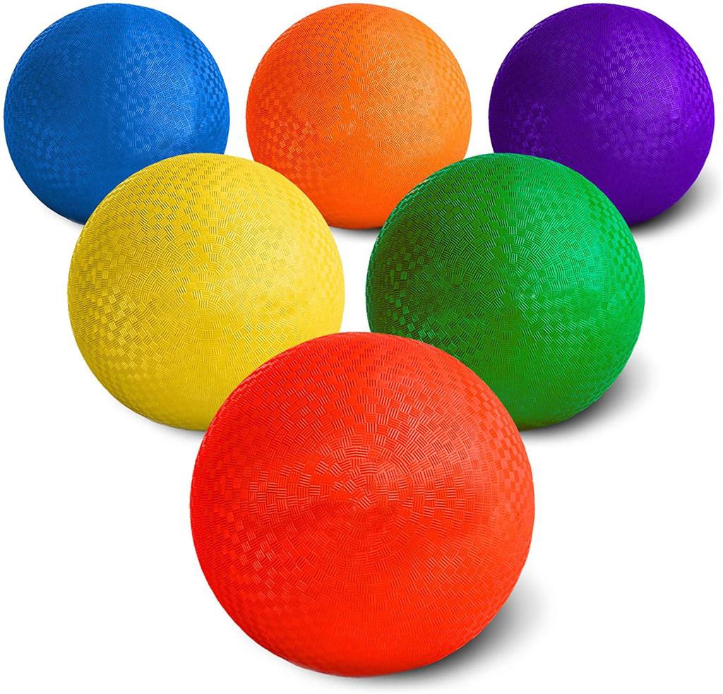 Playground Balls, 8-1/2", Set of 6