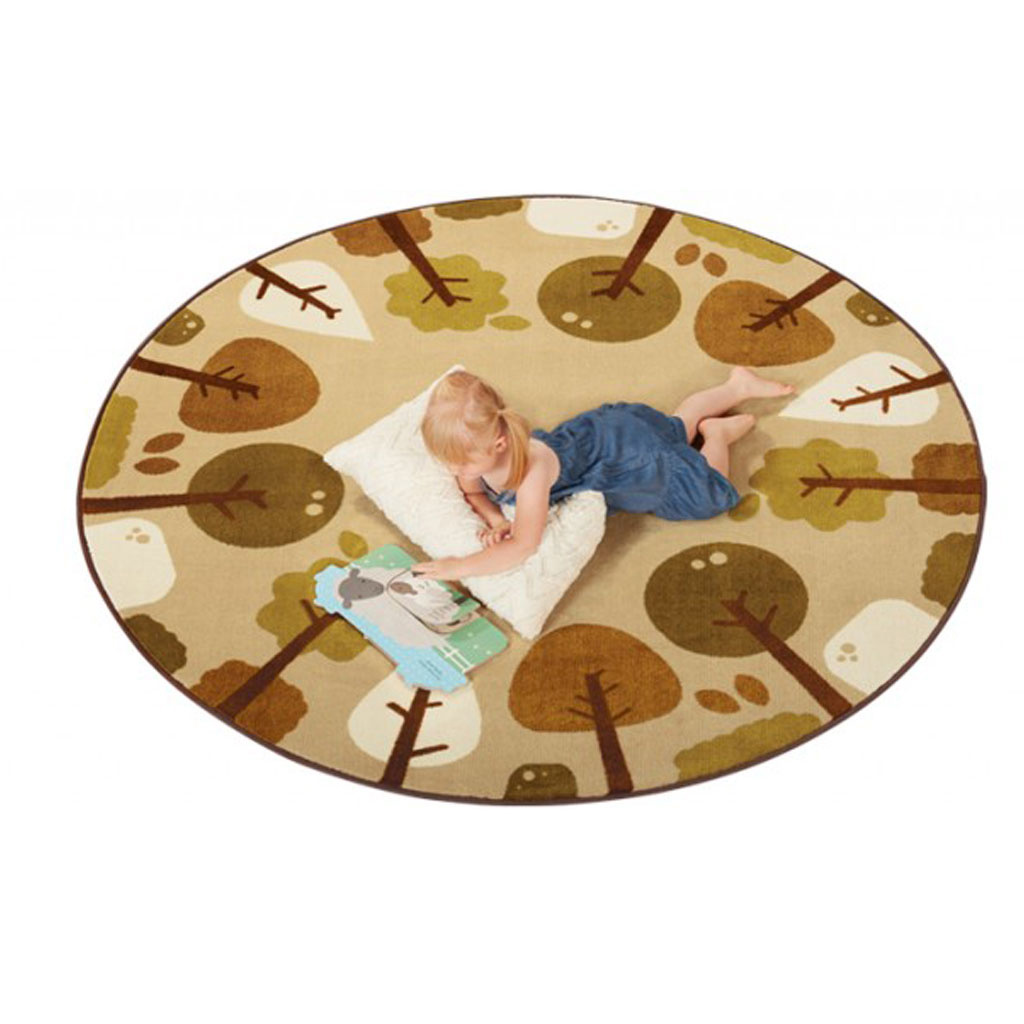 Tranquil Trees, 6', Round, Tan