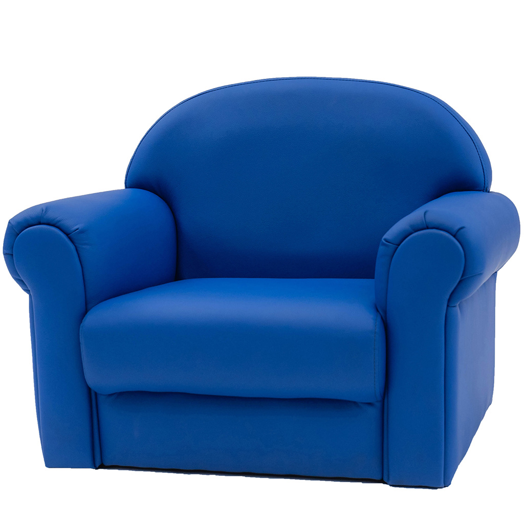 As We Grow Upholstered Chair, Infant-Preschool, Primary Blue