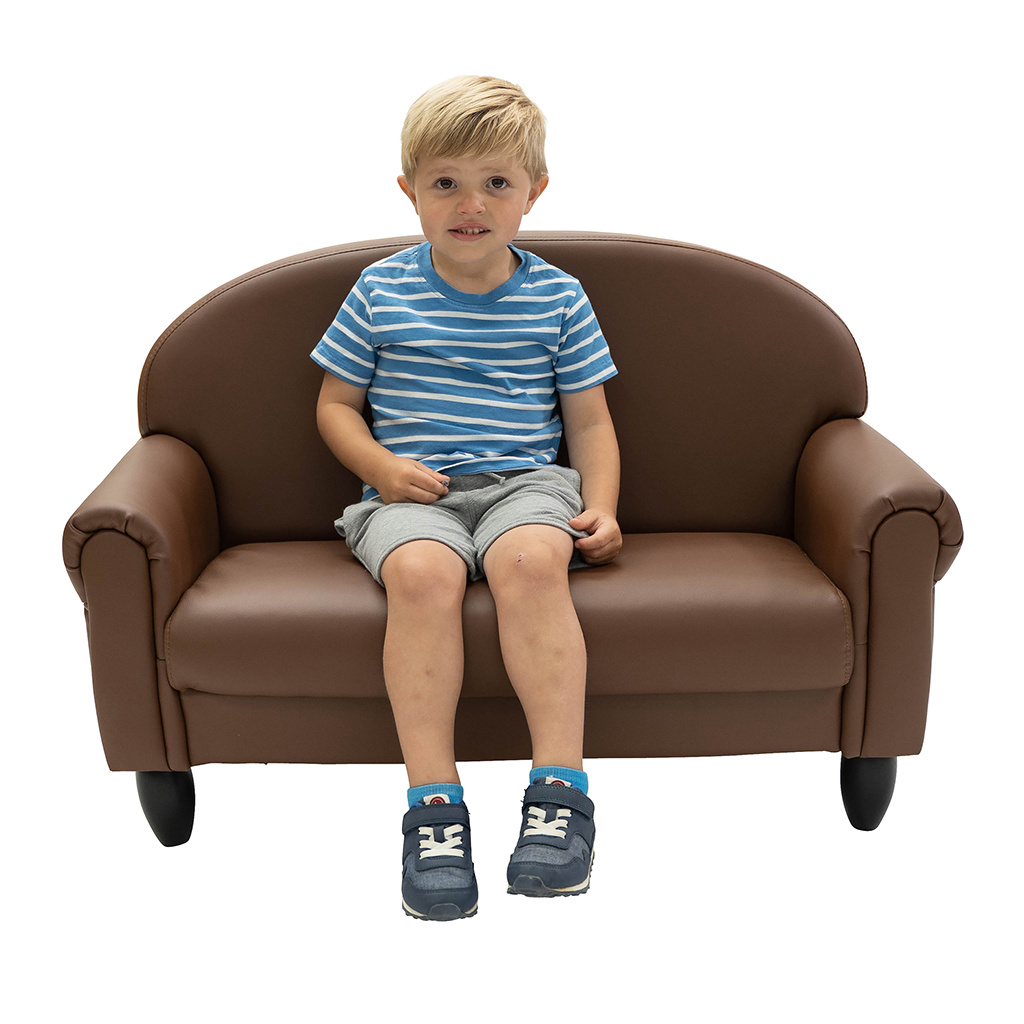 As We Grow Upholstered Furniture Set, Infant-Preschool, Walnut, Set of 2