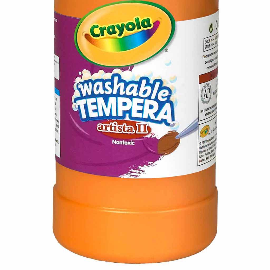 Crayola Washable Tempera Paint, 946 ml, Orange