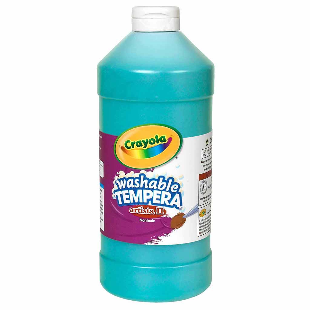 Crayola Washable Tempera Paint, 946 ml, Turquoise