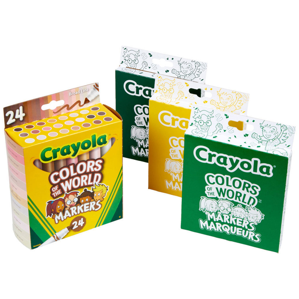 Crayola Colours of the World Multicultural Markers, Set of 24