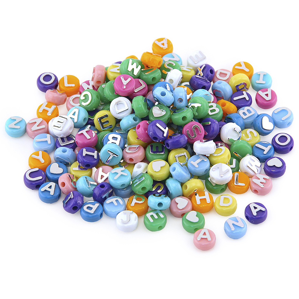 ABC Beads, Assorted, 300 Pieces