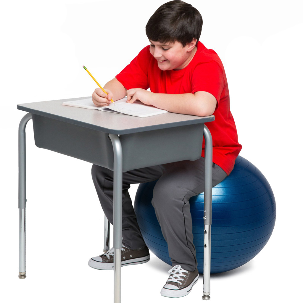 Bouncyband Balance Ball Chair, Weighted, 22", Navy