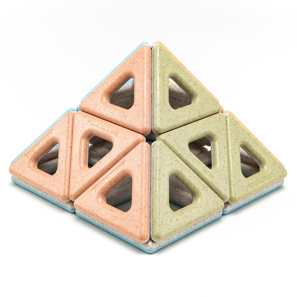 Eco Magnetic Polydron, 72 Pieces