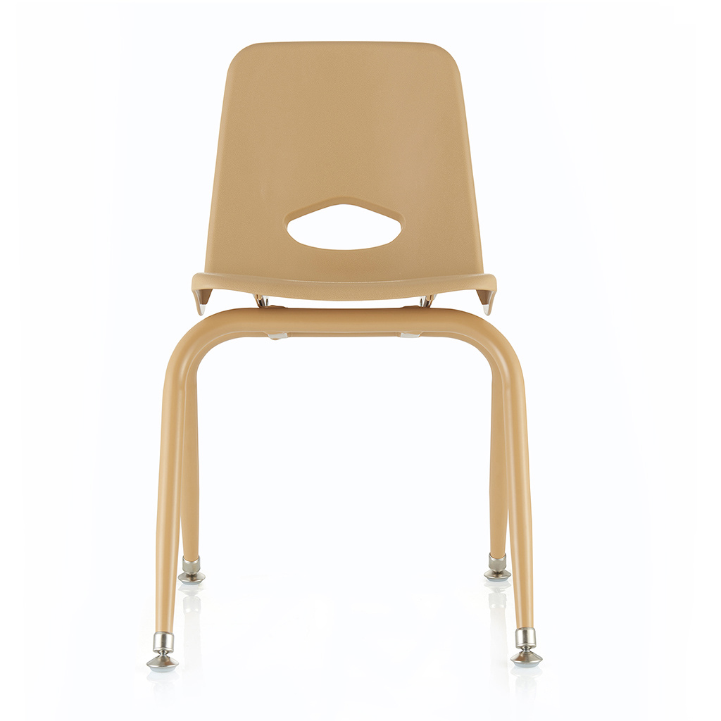 Classroom Stacking Chair, 17-1/2" Seat Height, Natural