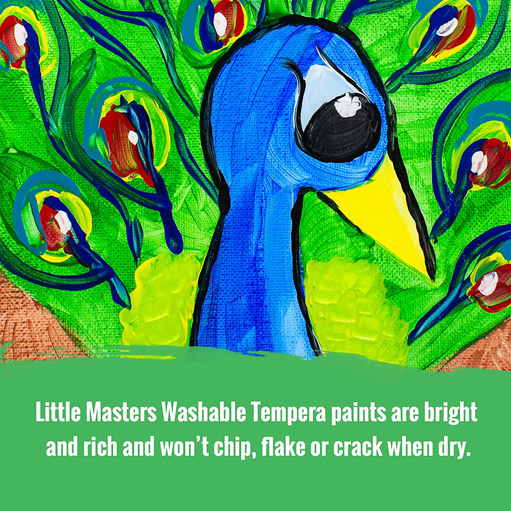 Little Masters Washable Tempera Paint, 1.9 L, Set of 9