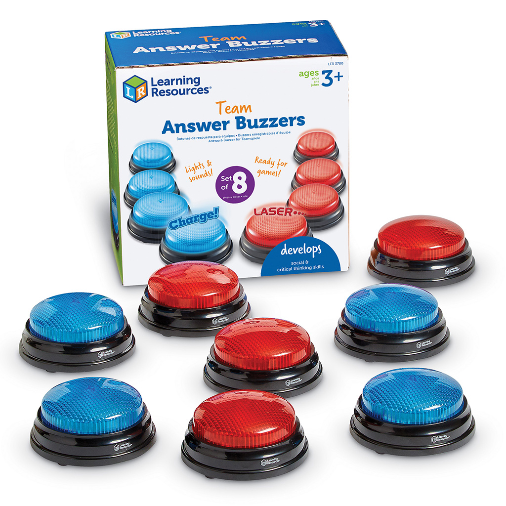 Team Answer Buzzers, Set of 8