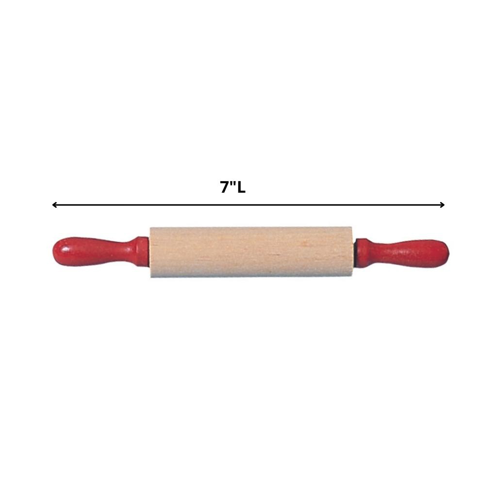 Wooden Rolling Pins, 18 cm Long, Set of 12