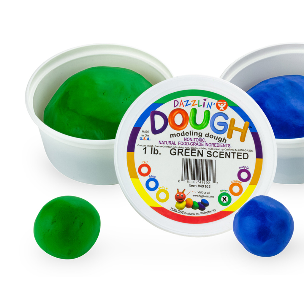 Dazzlin Dough, Scented, 454 g Tubs, Set of 6