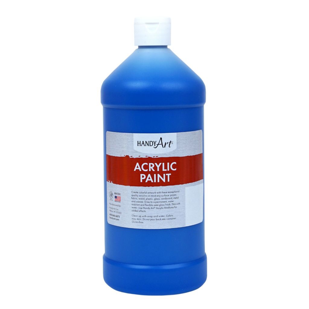 Handy Art® Acrylic Paint, 32 oz, Primary Blue