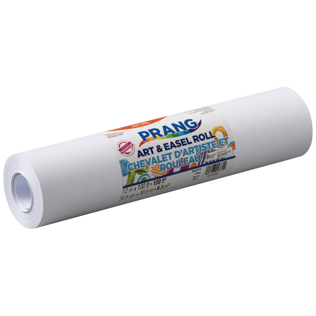 Easel Paper Roll, White, 12" x 100'