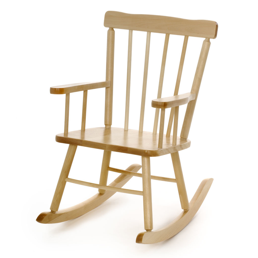 Child Size Rocking Chair, 10" Seat Height, Maple