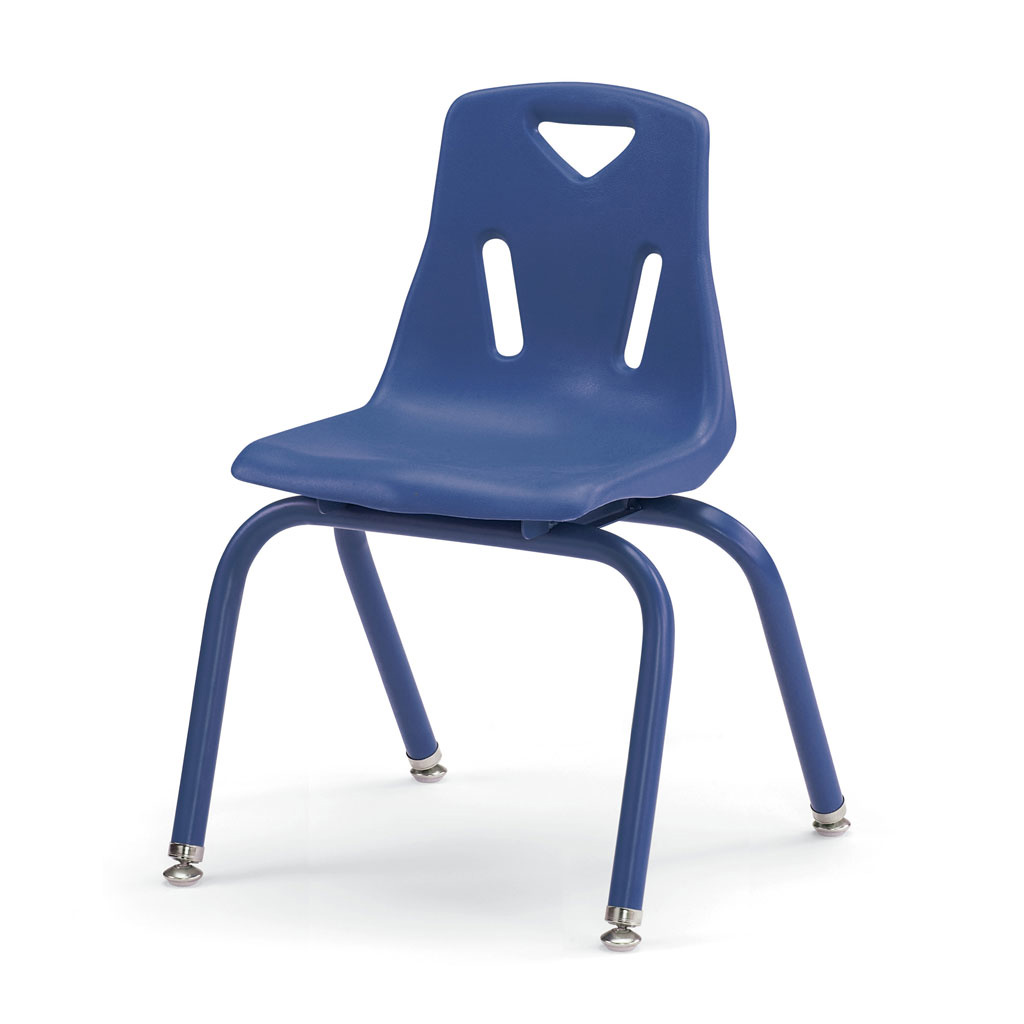 Berries Stacking Chair, 14" Seat Height, Blue