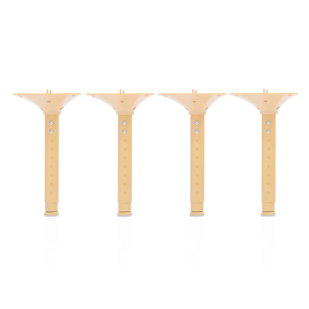 Chunky Laminate Table, 30" x 48", Rectangle, Maple, 15”-22” High