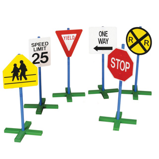 Drive Time Signs, 6 Pieces