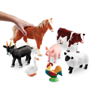 Jumbo Farm Animals, Set of 7