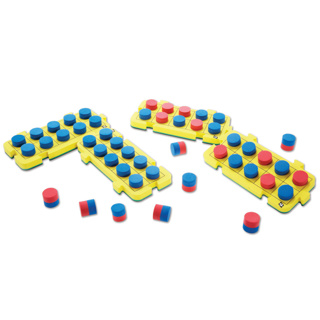 Two-Colour Counters, Blue and Red, 20 Pieces