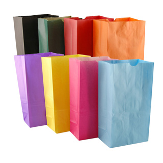 Paper Bags, Rainbow, 28 Pieces