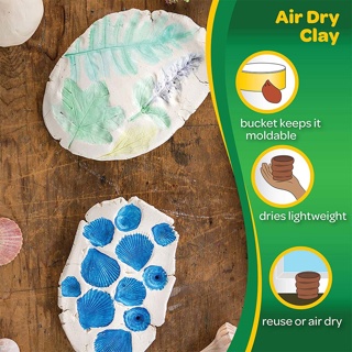 Crayola Air-Dry Clay, White, 3 lb