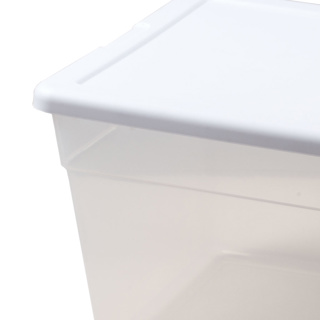 *Storage Container with Lid, 53 L, Clear 