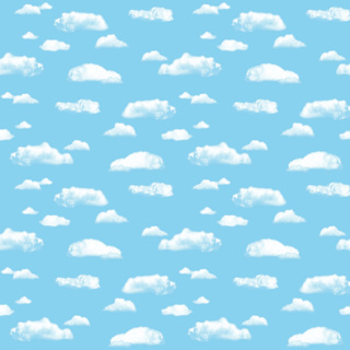 Fadeless Designs Paper Roll, 48" x 50', Clouds 