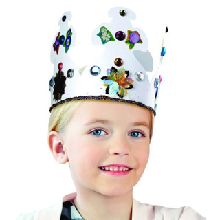 Crowns, White, 24 Pieces