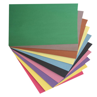 Construction Paper, 12" x 18", Assorted, 1,200 Sheets