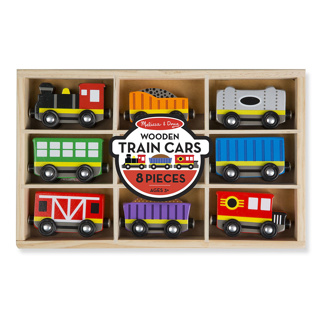 Wooden Train Cars, 8 Pieces