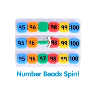 Lacing Number Beads 0-100, 111 Pieces