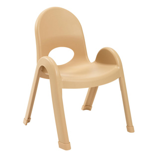 Value Stack Chair, 11" Seat Height, Natural