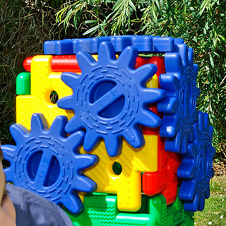 Giant Polydron Giant Gears, 58 Pieces