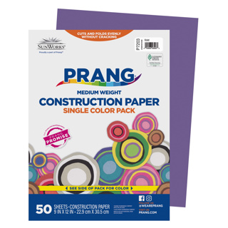 Prang Construction Paper, 9" x 12", Violet, 50 Sheets