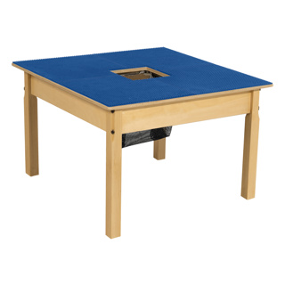 Time-2-Play LEGO/Brictek Compatible Table, Blue, 20" High