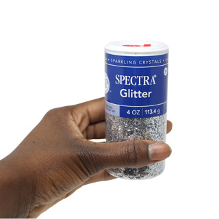 Spectra Glitter Shaker Jar, Silver, 113 g