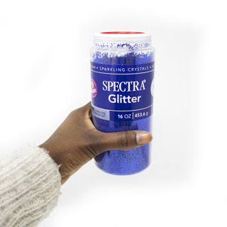 Spectra Glitter Shaker Jar, Blue, 454 g
