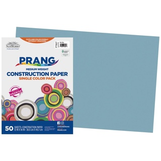 Prang Construction Paper, 12" x 18", Sky Blue, 50 Sheets