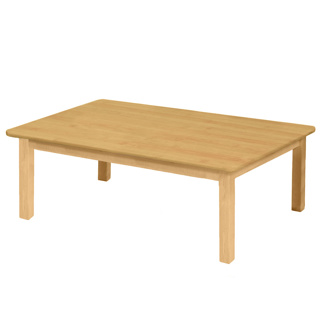 Premium Solid Wood Table, 24" x 36", Rectangle, Maple, 14" High