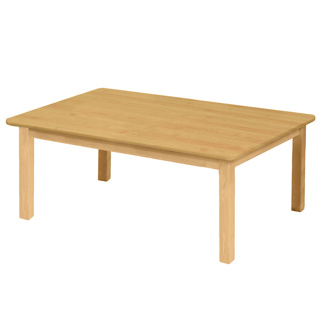 Premium Solid Wood Table, 24" x 36", Rectangle, Maple, 16" High
